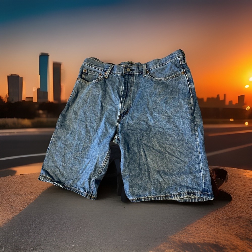 Levi's 469 Jeans‎ Shorts Me Size 38n's Denim Bermuda
